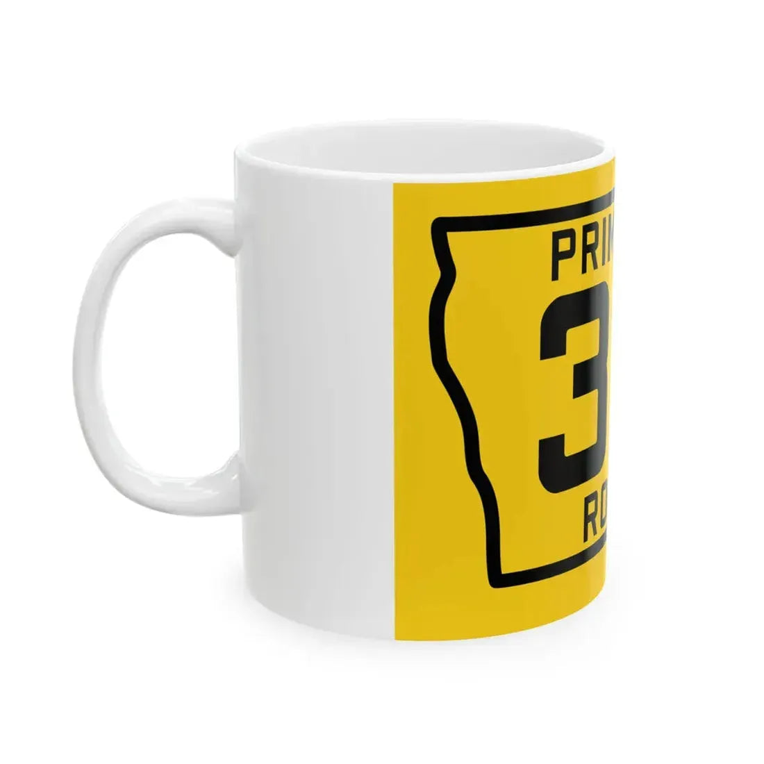 Iowa Primary 39 (Iowa) (Road Sign) White Coffee Mug - Go Mug Yourself