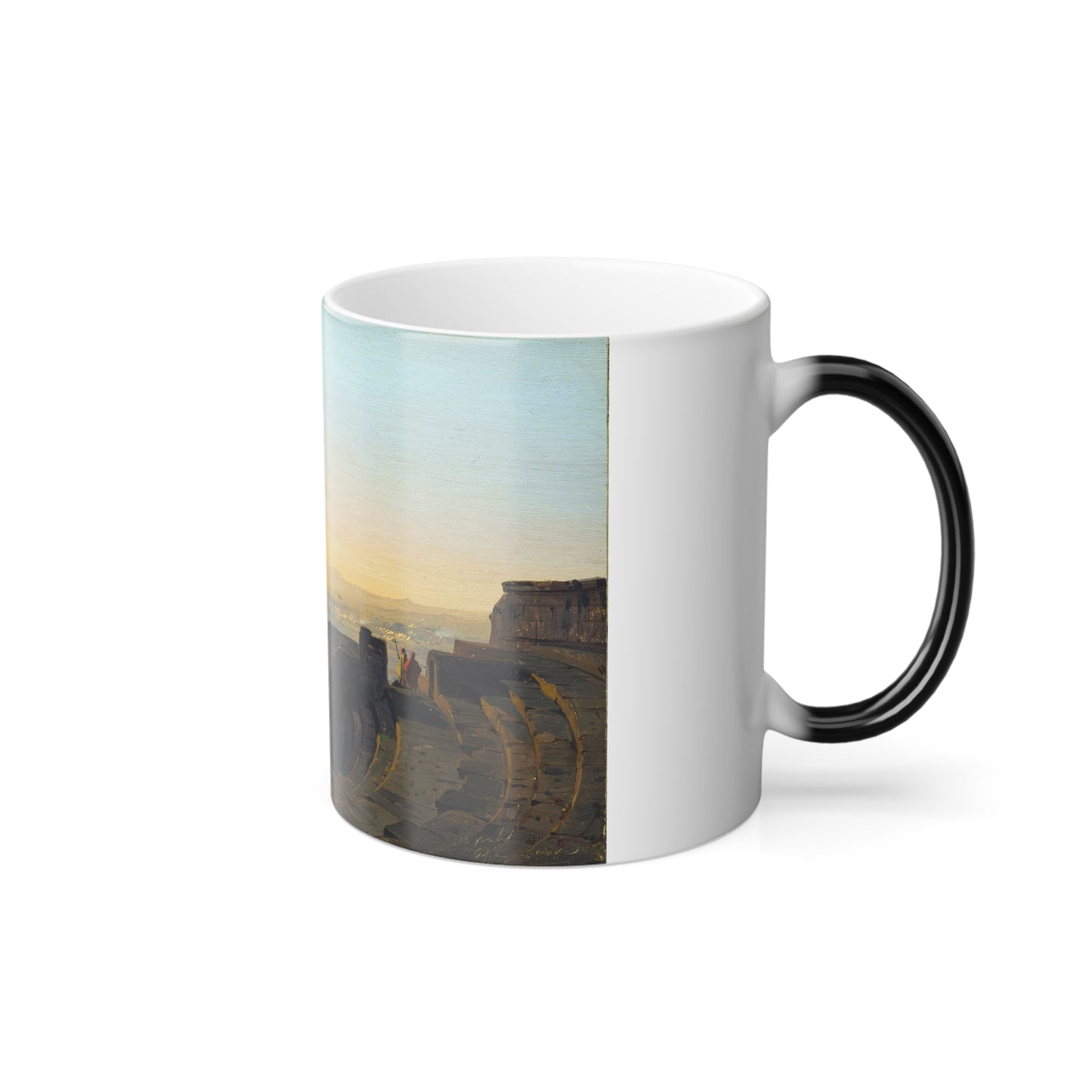 Ippolito Caffi (1809-1866) Asia Minore, Hierapolis - Olio su Cartoncino Intelato - Color Changing Mug 11oz-Go Mug Yourself