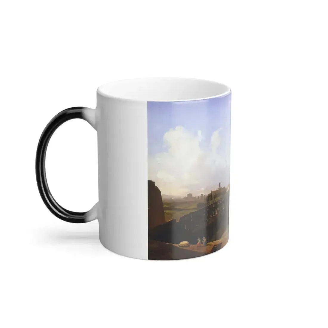 Ippolito Caffi (1809-1866) Interno del Colosseo - Oil on Canvas 1855 - Color Changing Mug 11oz - Go Mug Yourself