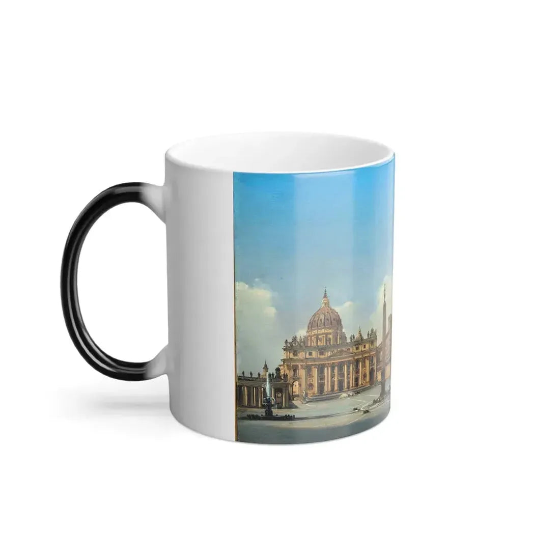 Ippolito Caffi (1809-1866) Roma, Piazza San Pietro - 1836 - Color Changing Mug 11oz - Go Mug Yourself
