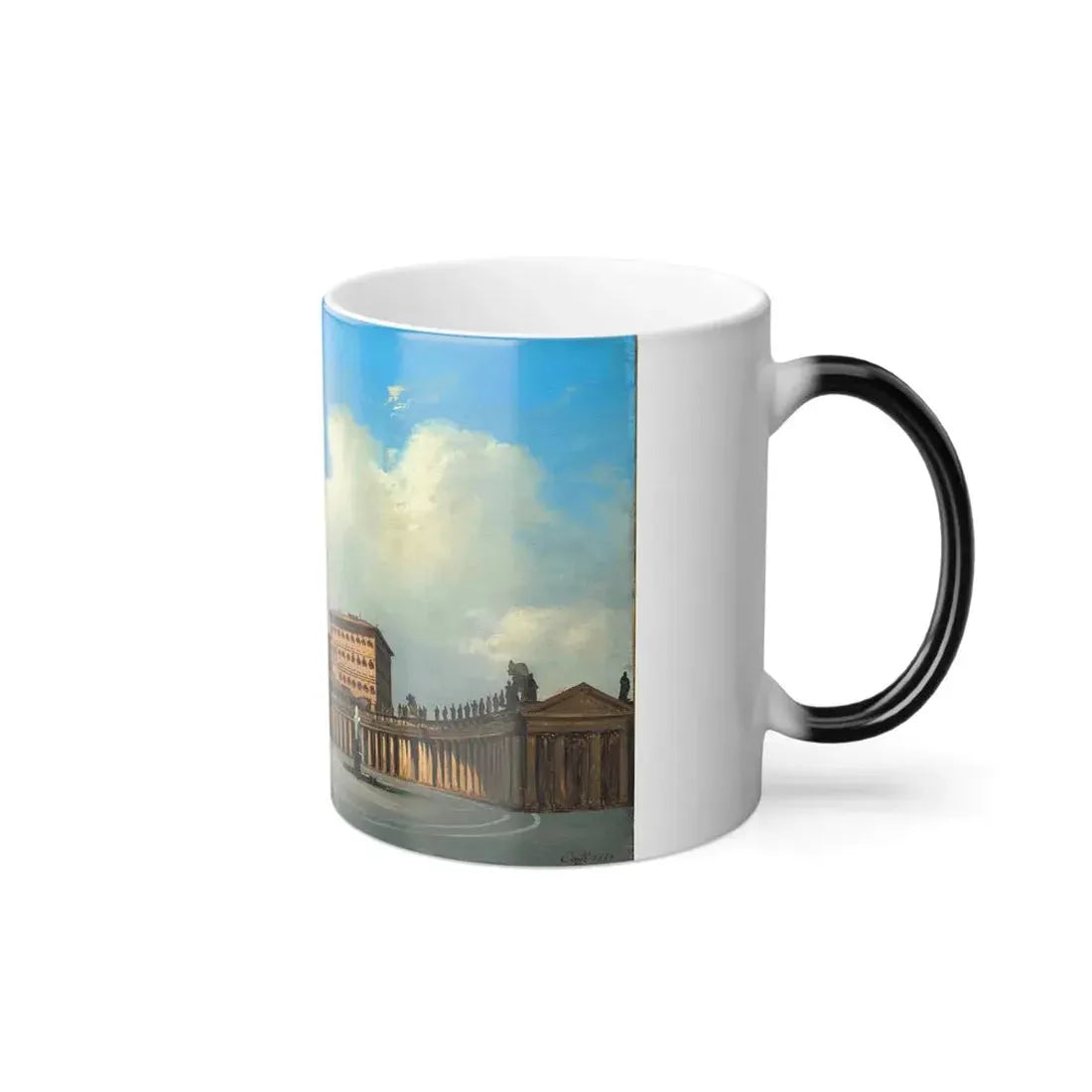 Ippolito Caffi (1809-1866) Roma, Piazza San Pietro - 1836 - Color Changing Mug 11oz - Go Mug Yourself