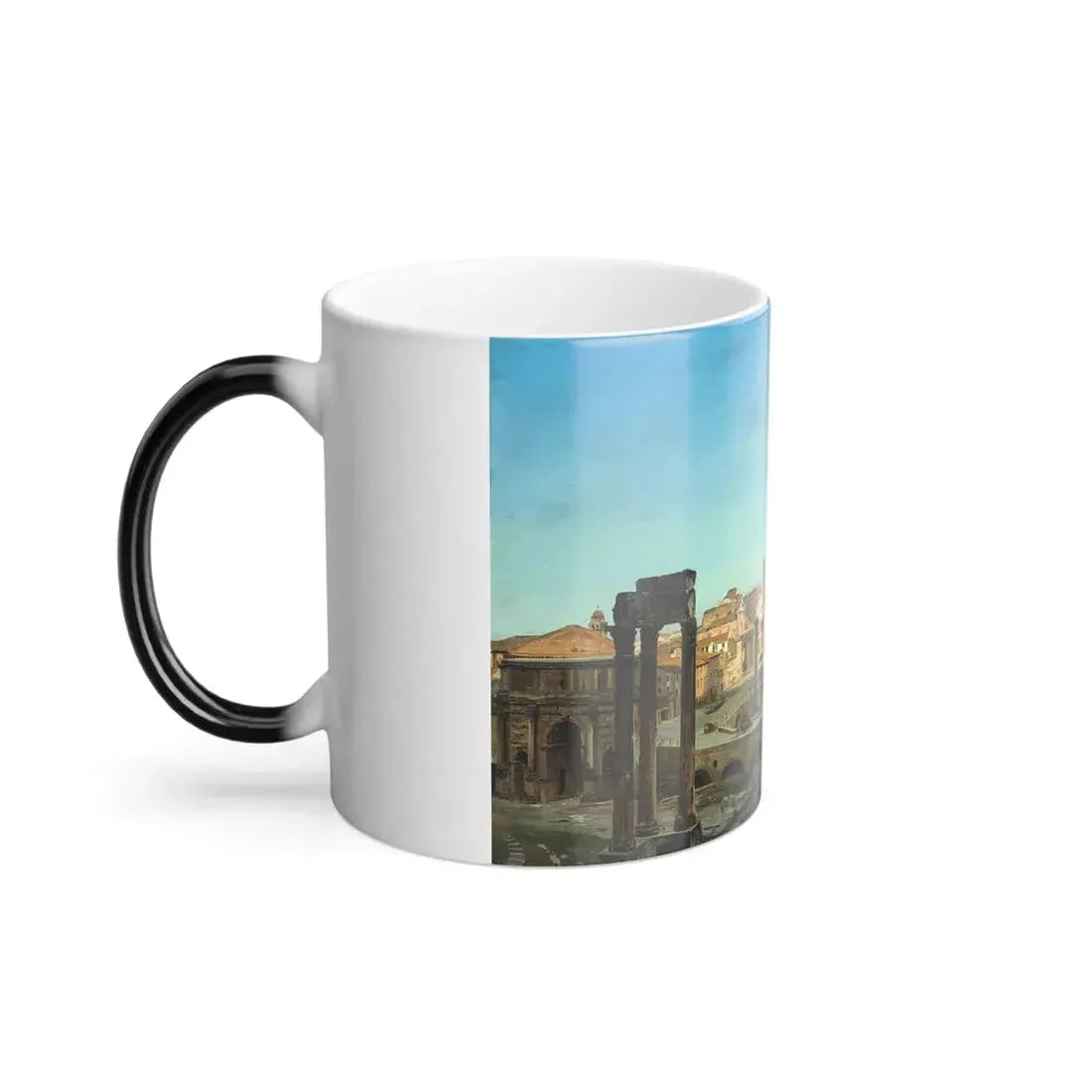 Ippolito Caffi (1809-1866) The Roman forum - 1856 - Color Changing Mug 11oz - Go Mug Yourself