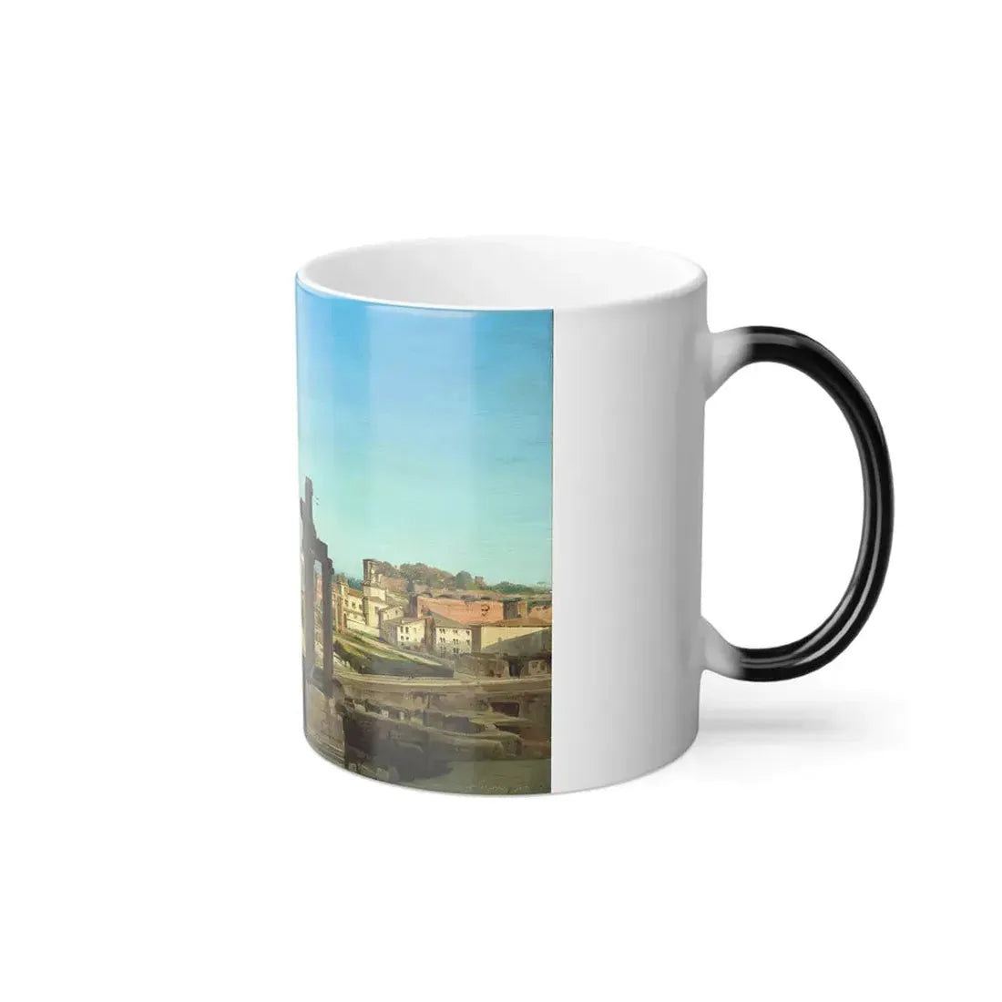 Ippolito Caffi (1809-1866) The Roman forum - 1856 - Color Changing Mug 11oz - Go Mug Yourself