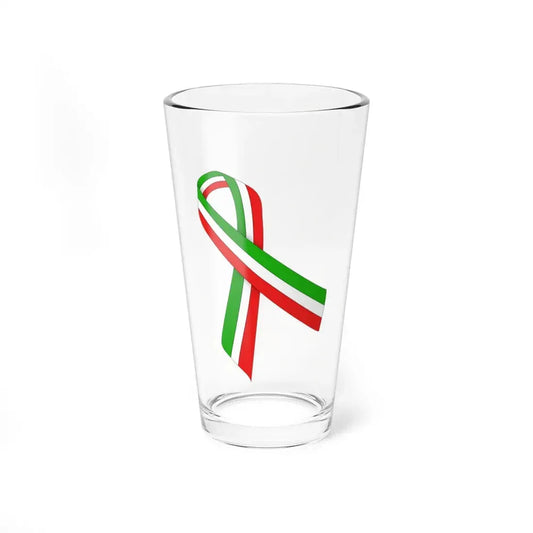 Iran Italy and Mexico ribbon (Iran) Pint Glass 16oz 16oz - Go Mug Yourself