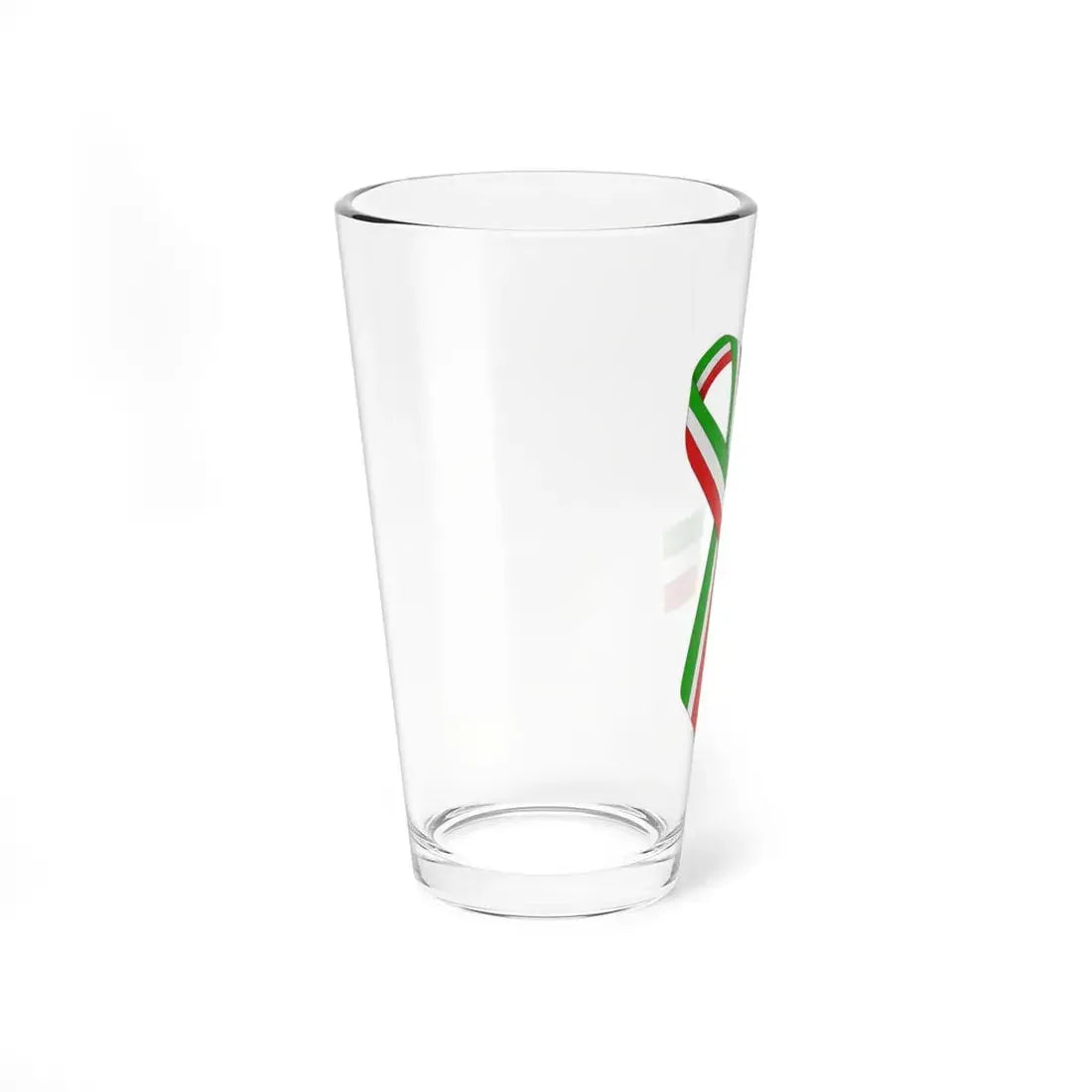 Iran Italy and Mexico ribbon (Iran) Pint Glass 16oz - Go Mug Yourself
