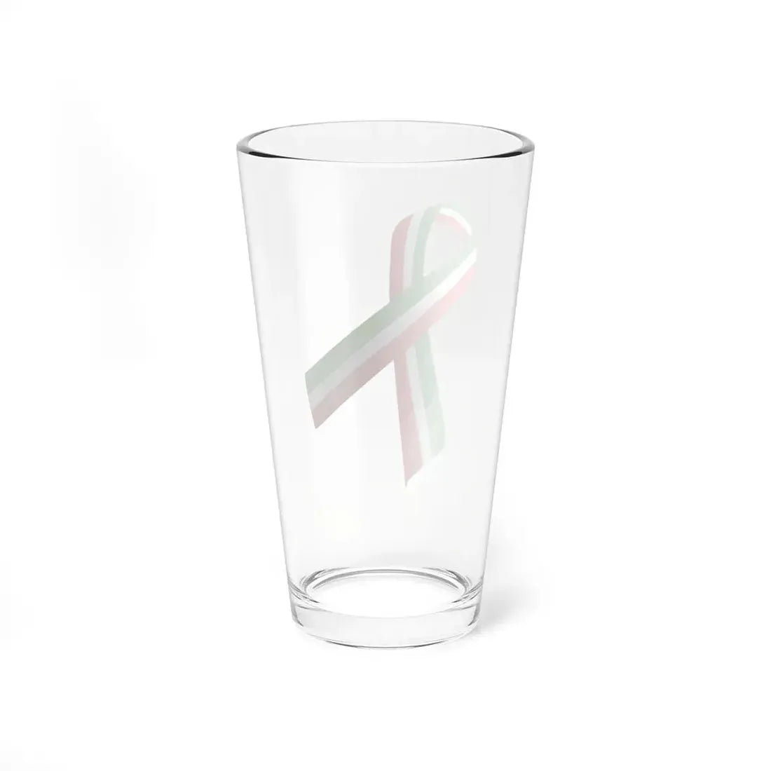 Iran Italy and Mexico ribbon (Iran) Pint Glass 16oz - Go Mug Yourself