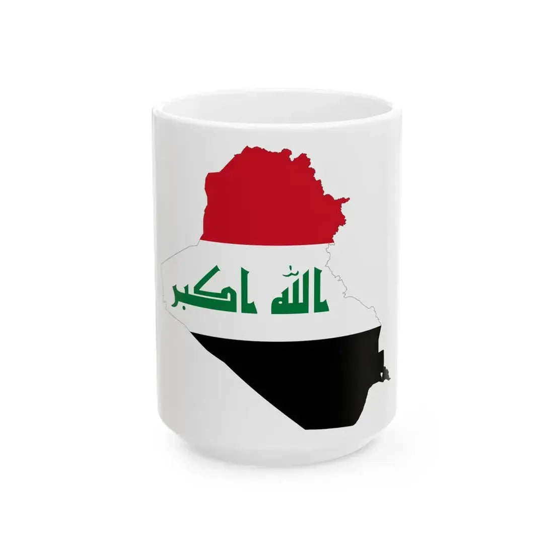 Iraq-Flagmap (Iraq) White Coffee Mug 15oz - Go Mug Yourself