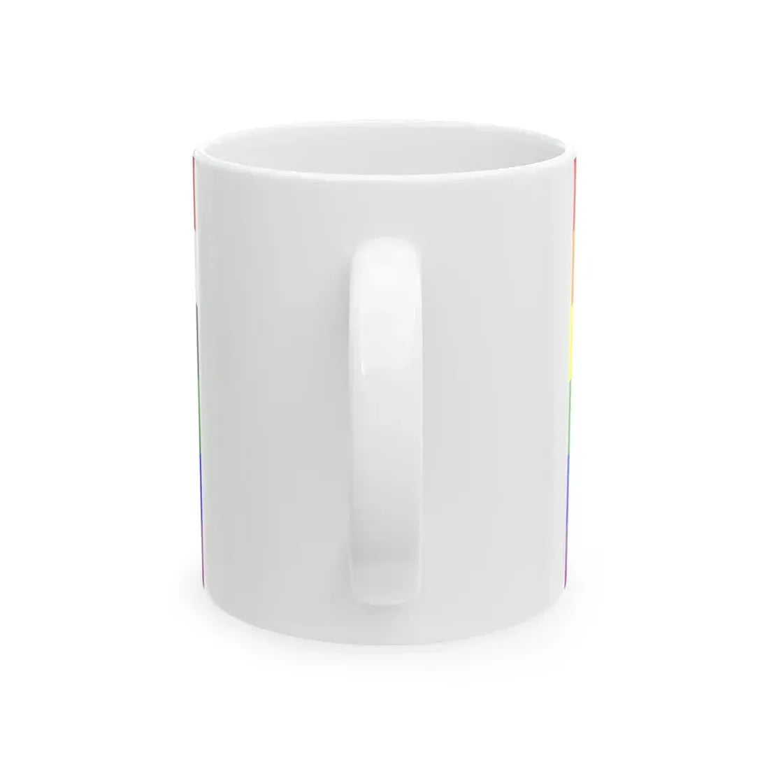 Iraq Rainbow Flag reverse (Iraq) White Coffee Mug - Go Mug Yourself