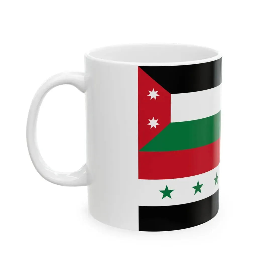 Iraqi Flag Montage (Iraq) White Coffee Mug - Go Mug Yourself