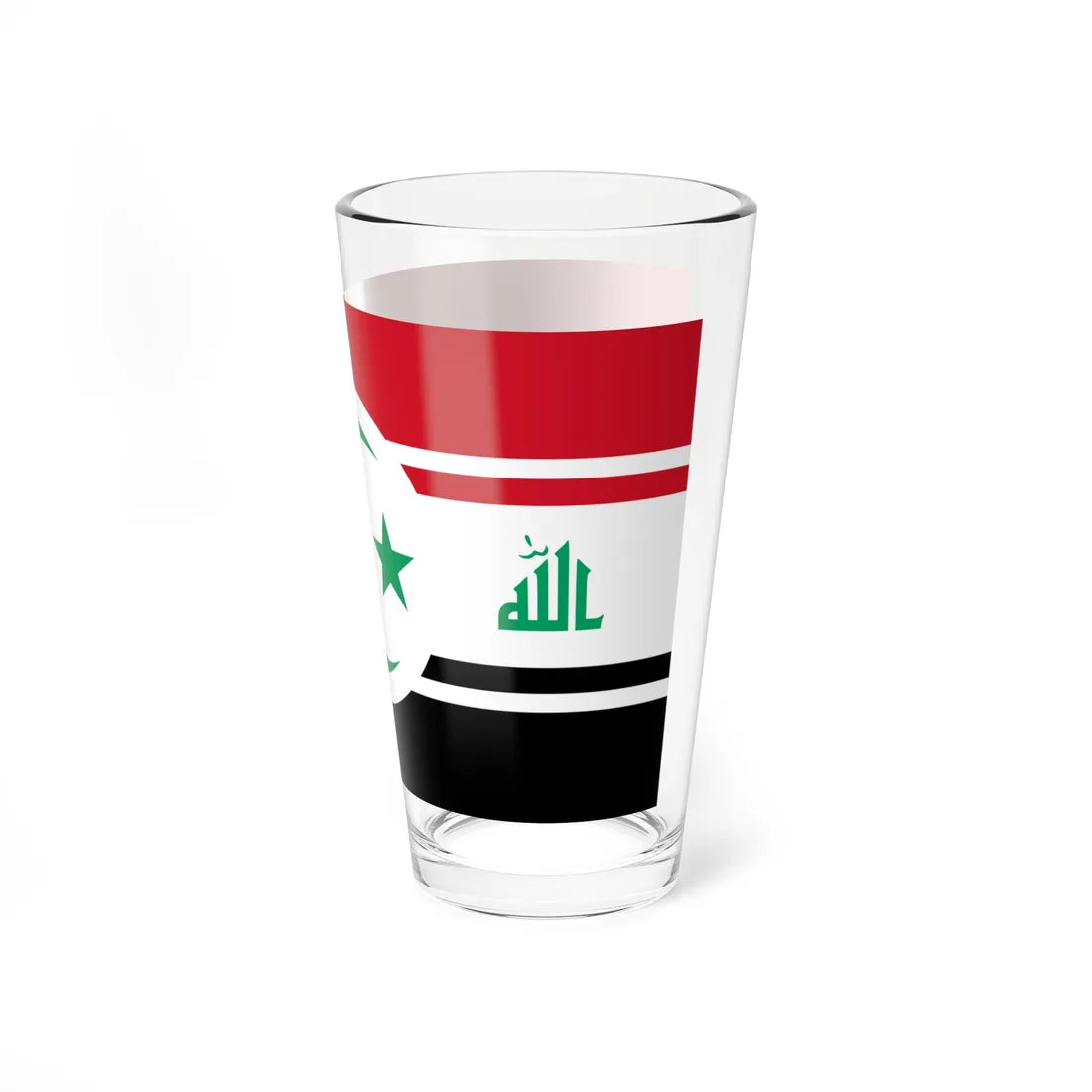 Iraqi Future Flag Talal (Iraq) Pint Glass 16oz - Go Mug Yourself