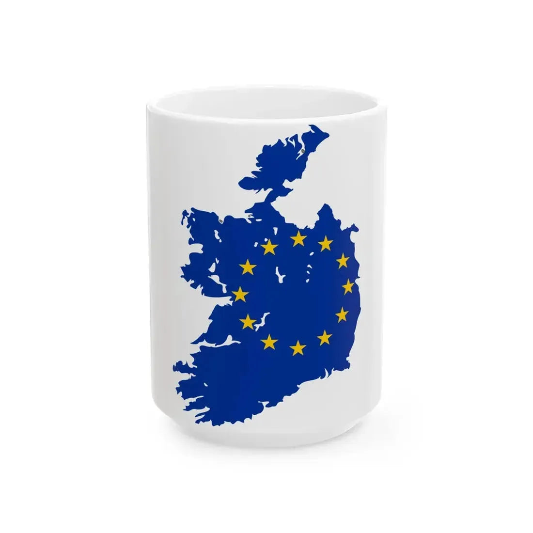 Ireland EU (Ireland) White Coffee Mug 15oz - Go Mug Yourself