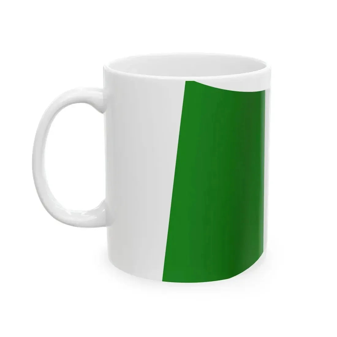 Ireland Flag - iconic waving (Ireland) White Coffee Mug - Go Mug Yourself
