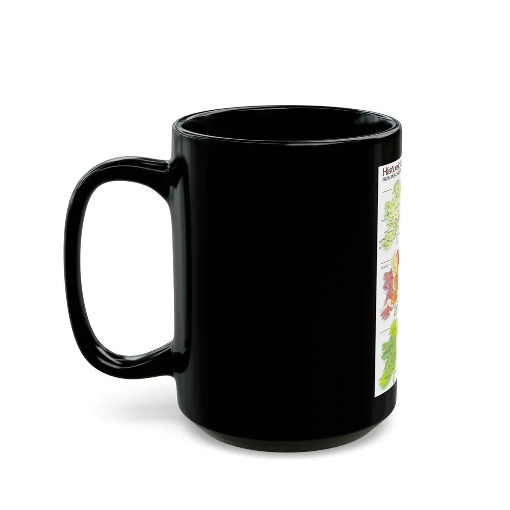 Ireland - Historic Pre-Christian to the Modern Day (1981) (Map) Black Coffee Mug - Go Mug Yourself