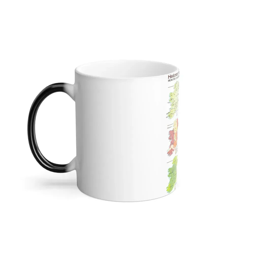 Ireland - Historic Pre-Christian to the Modern Day (1981) (Map) Color Changing Mug 11oz - Go Mug Yourself