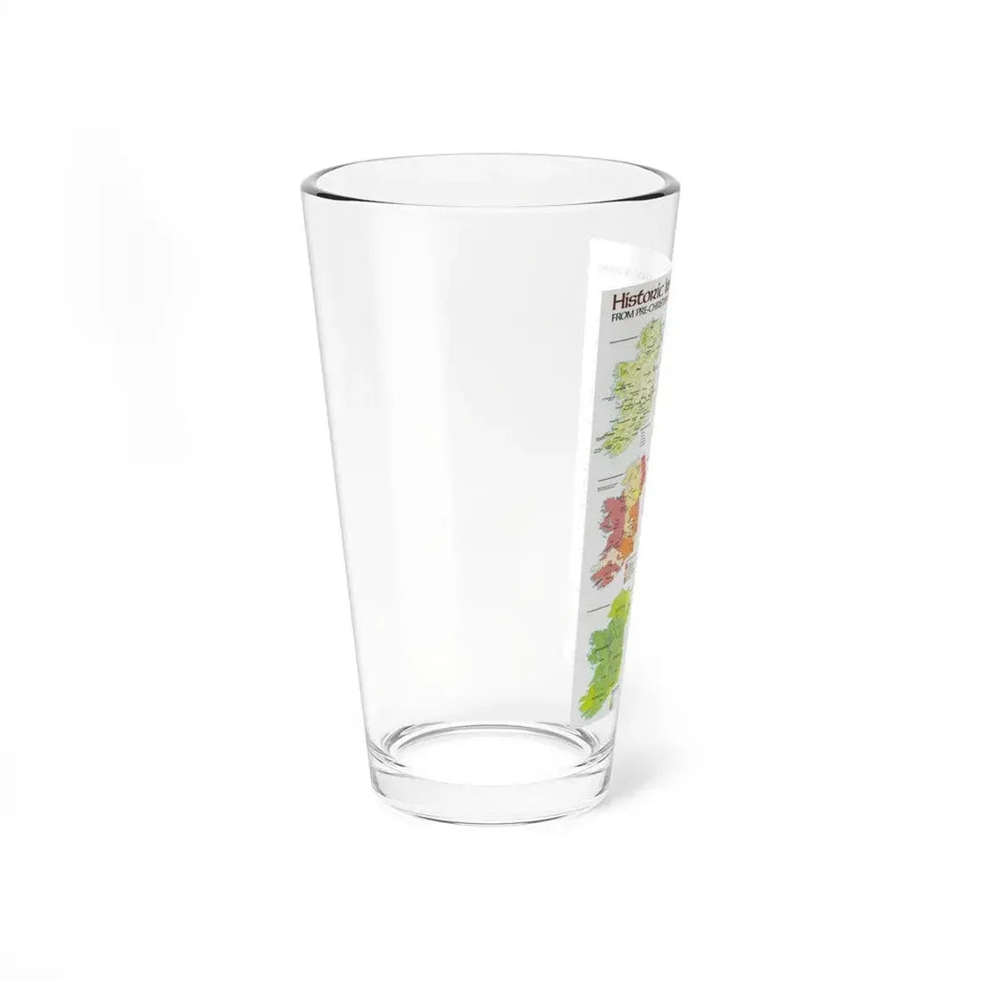 Ireland - Historic Pre-Christian to the Modern Day (1981) (Map) Pint Glass 16oz - Go Mug Yourself