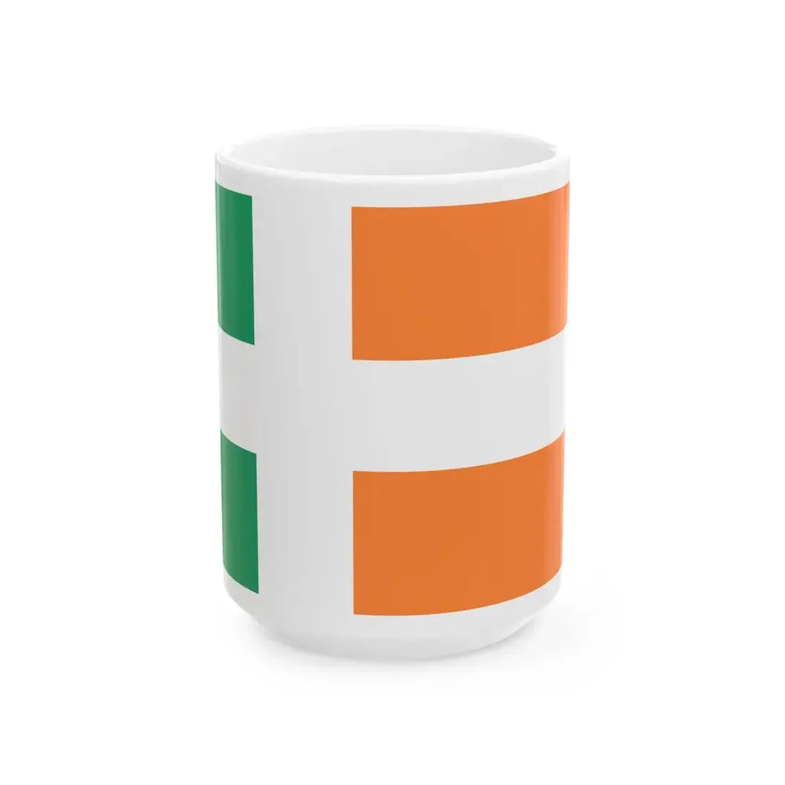 Ireland Nordic flag proposal (Ireland) White Coffee Mug 15oz - Go Mug Yourself