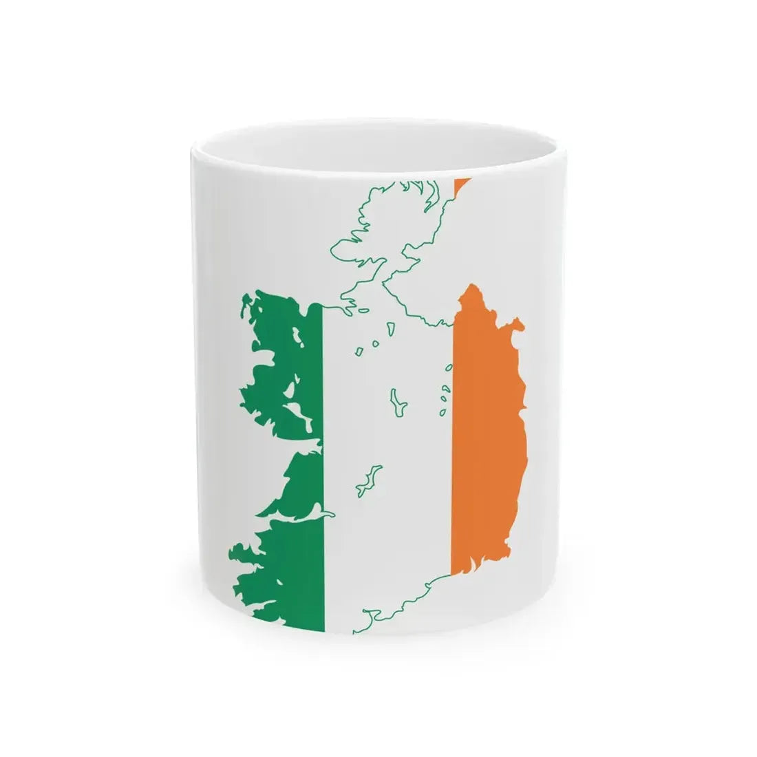 Ireland stub (Ireland) White Coffee Mug 11oz - Go Mug Yourself