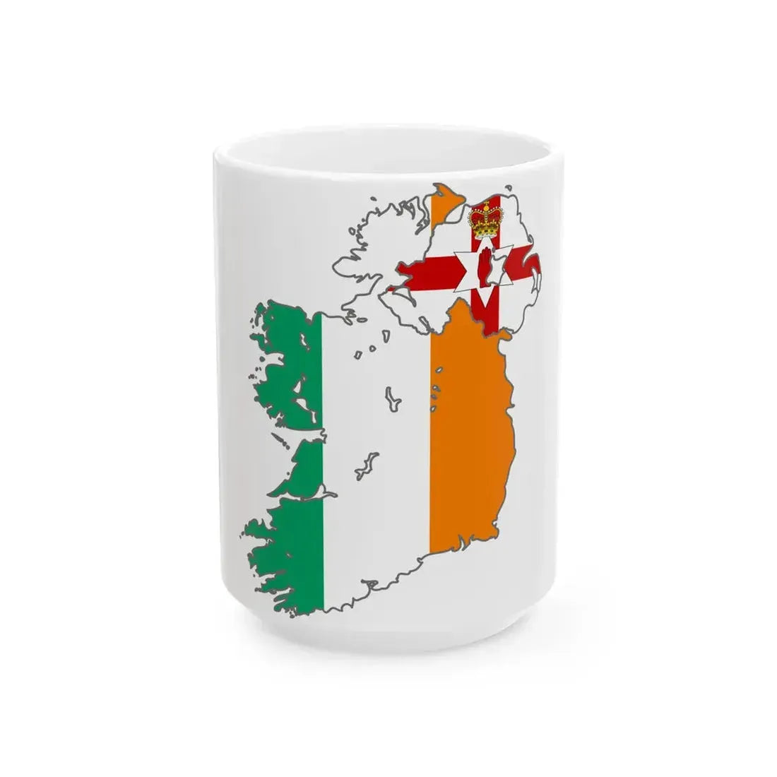 Ireland stub2 (Ireland) White Coffee Mug 15oz - Go Mug Yourself