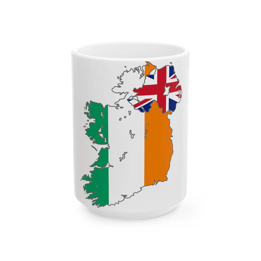 Ireland stub3 (Ireland) White Coffee Mug 15oz - Go Mug Yourself