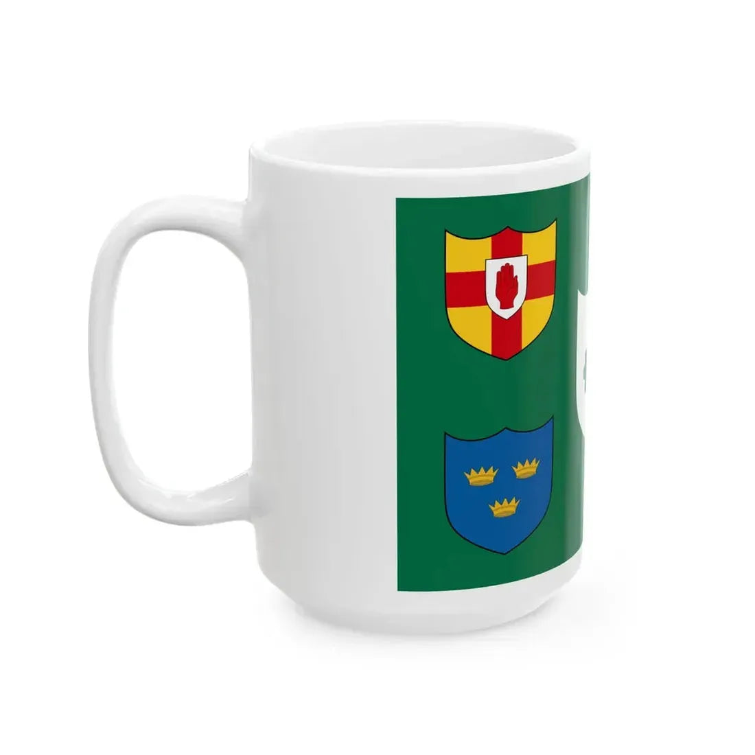 IRFU flag (Ireland) White Coffee Mug - Go Mug Yourself