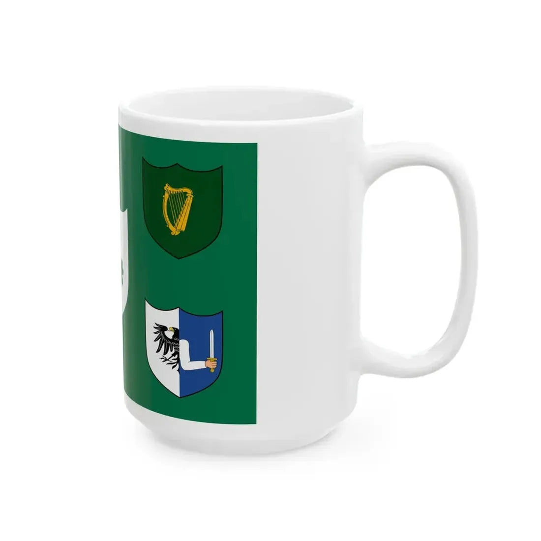 IRFU flag (Ireland) White Coffee Mug - Go Mug Yourself