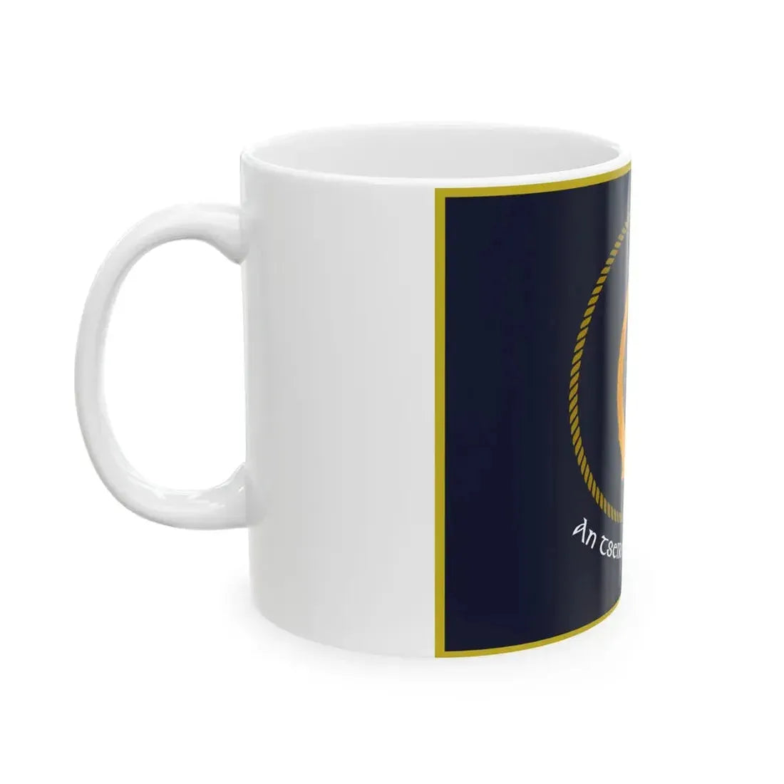 Irish Naval Service Flag (Ireland) White Coffee Mug - Go Mug Yourself