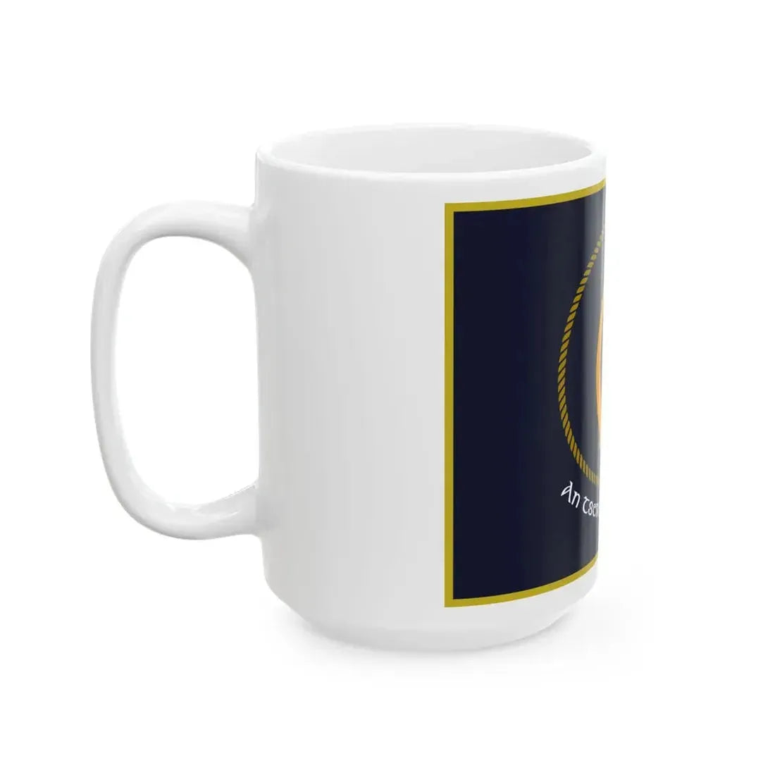Irish Naval Service Flag (Ireland) White Coffee Mug - Go Mug Yourself