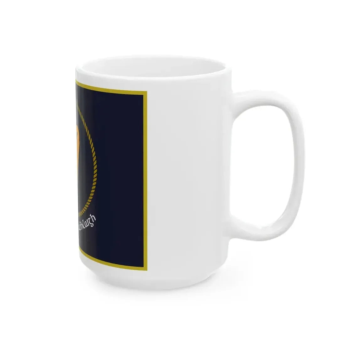 Irish Naval Service Flag (Ireland) White Coffee Mug - Go Mug Yourself
