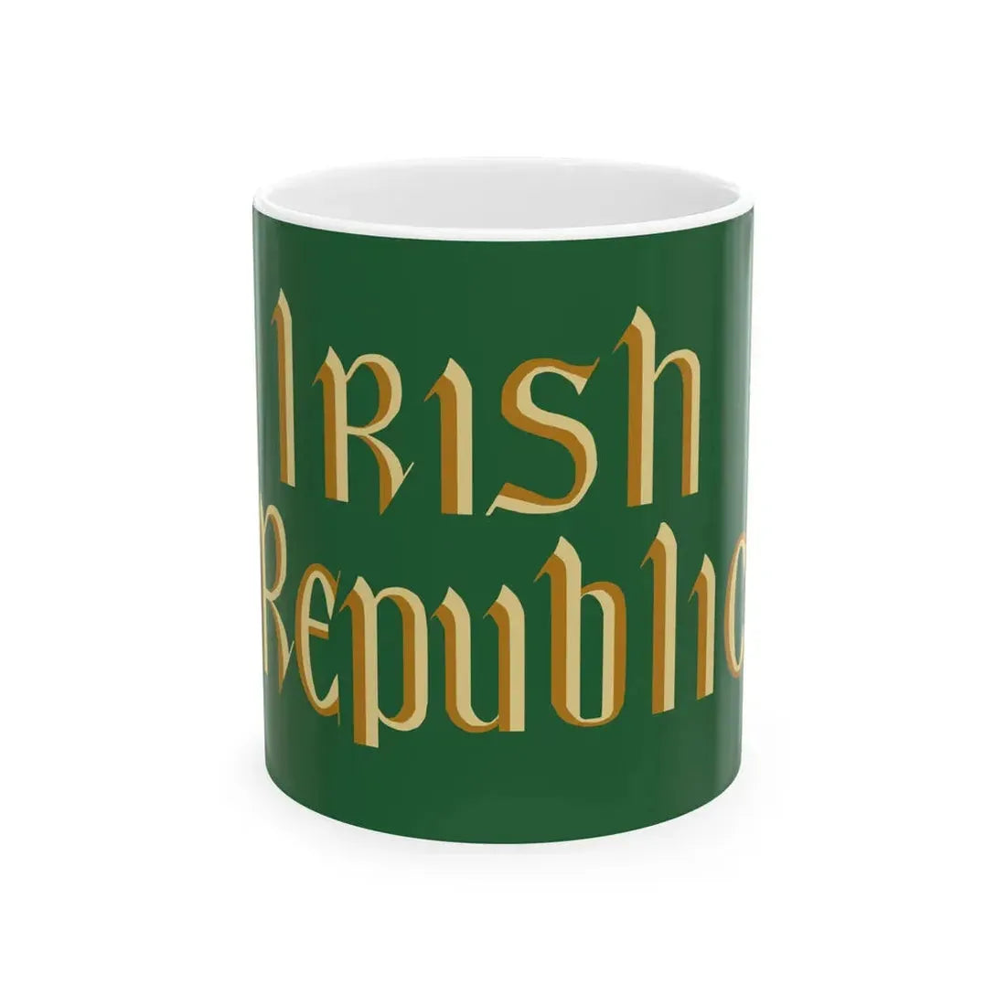 Irish Republic Flag (Ireland) White Coffee Mug 11oz - Go Mug Yourself