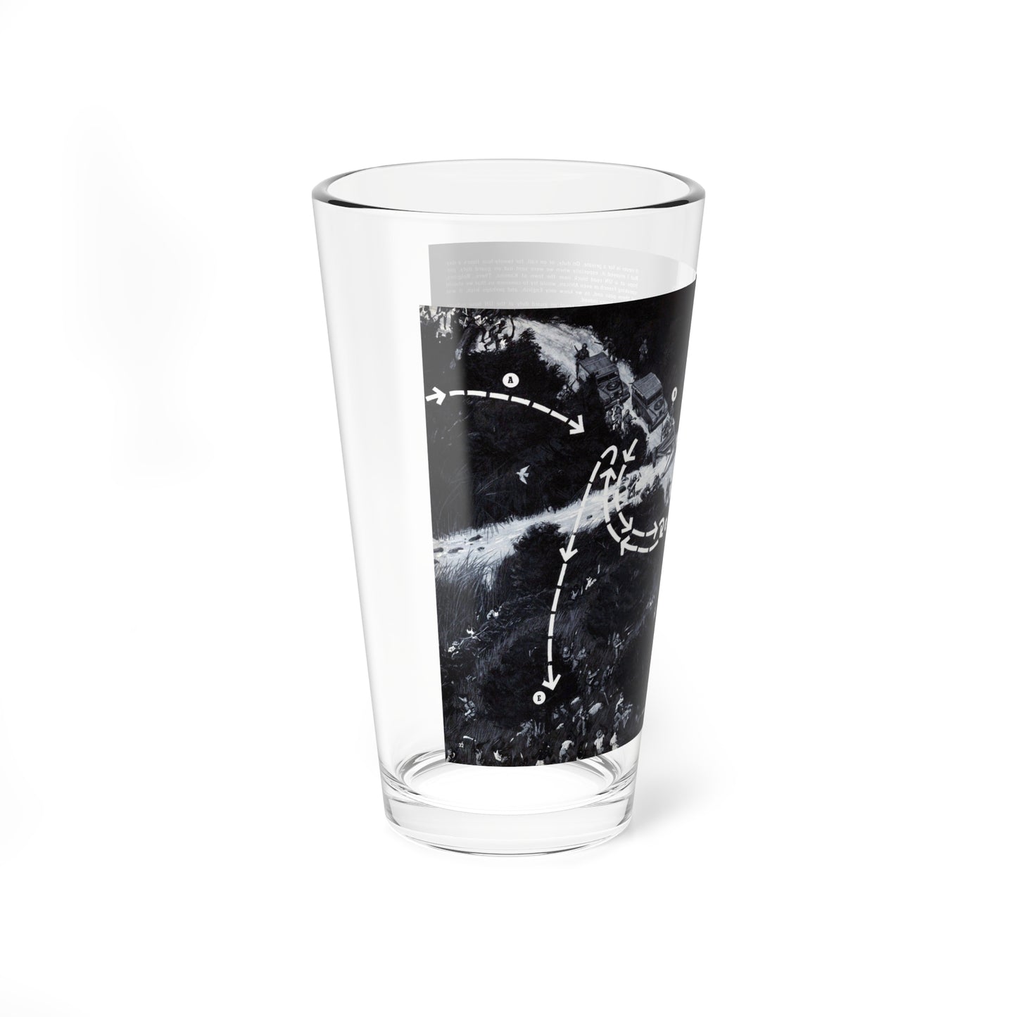 Irish Soldiers Never Say Die, Adventure, April 1965 - Pint Glass 16oz-Go Mug Yourself