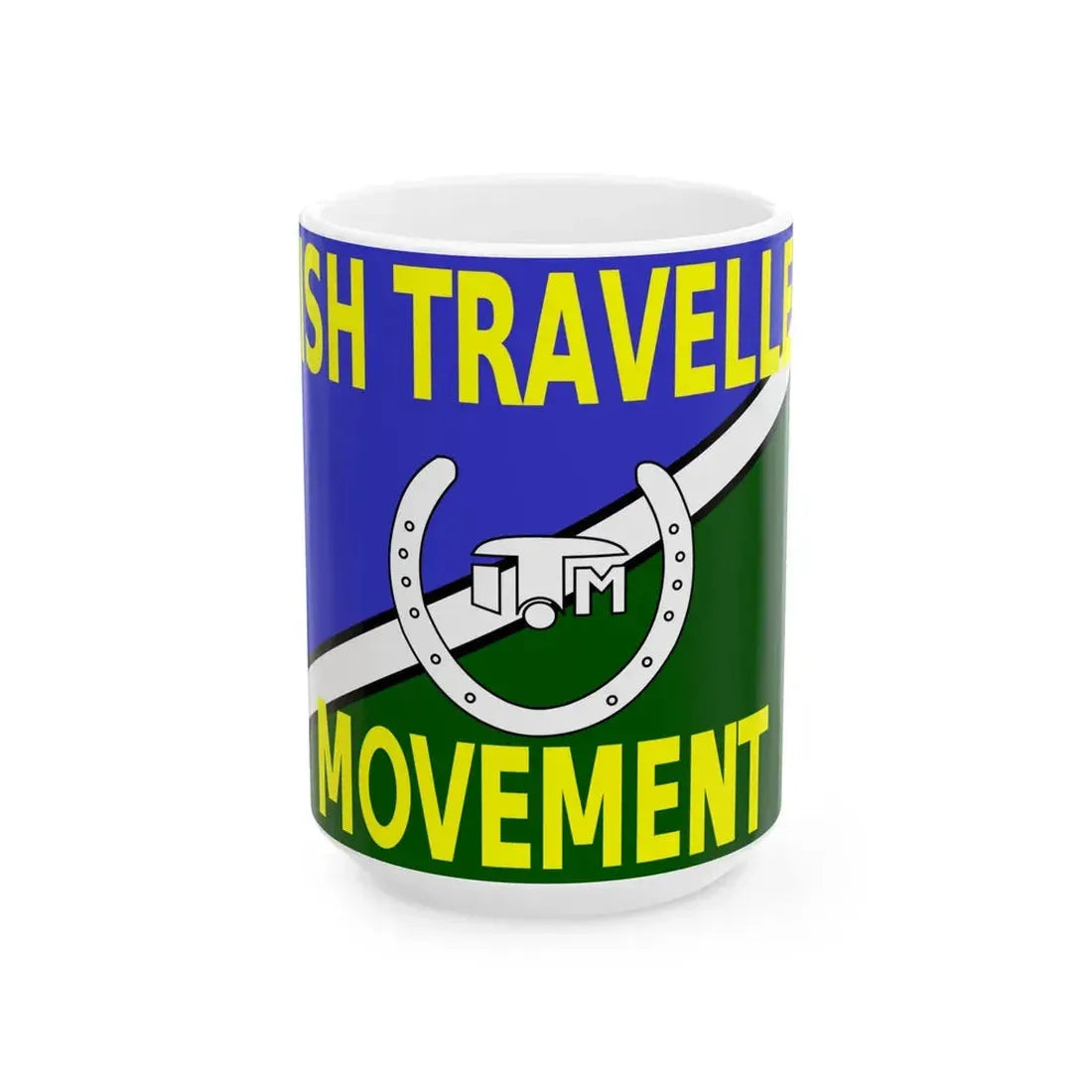 Irish Traveller Movement flag (Ireland) White Coffee Mug 15oz - Go Mug Yourself