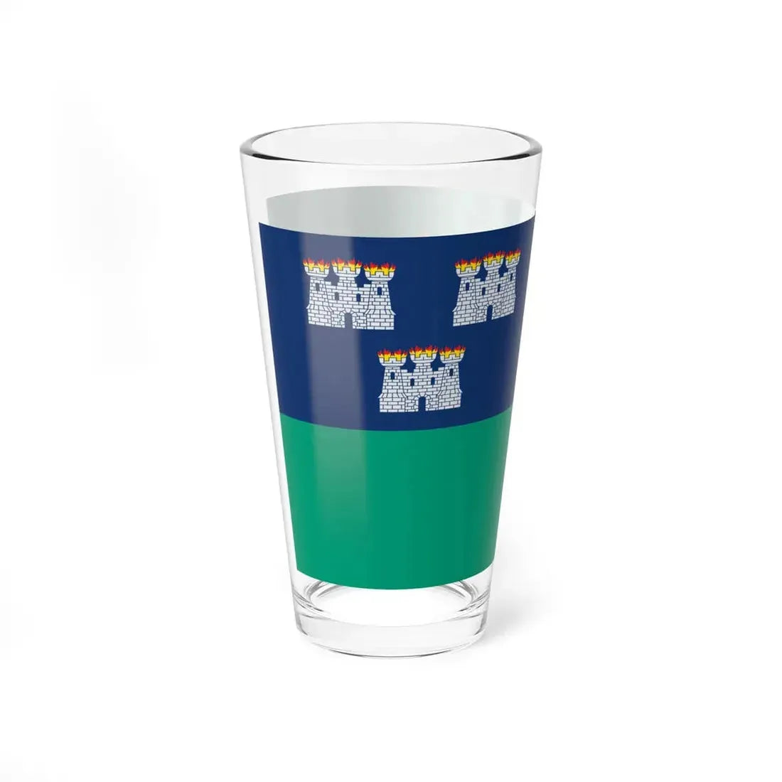 IRL Dublin flag (Ireland) Pint Glass 16oz - Go Mug Yourself