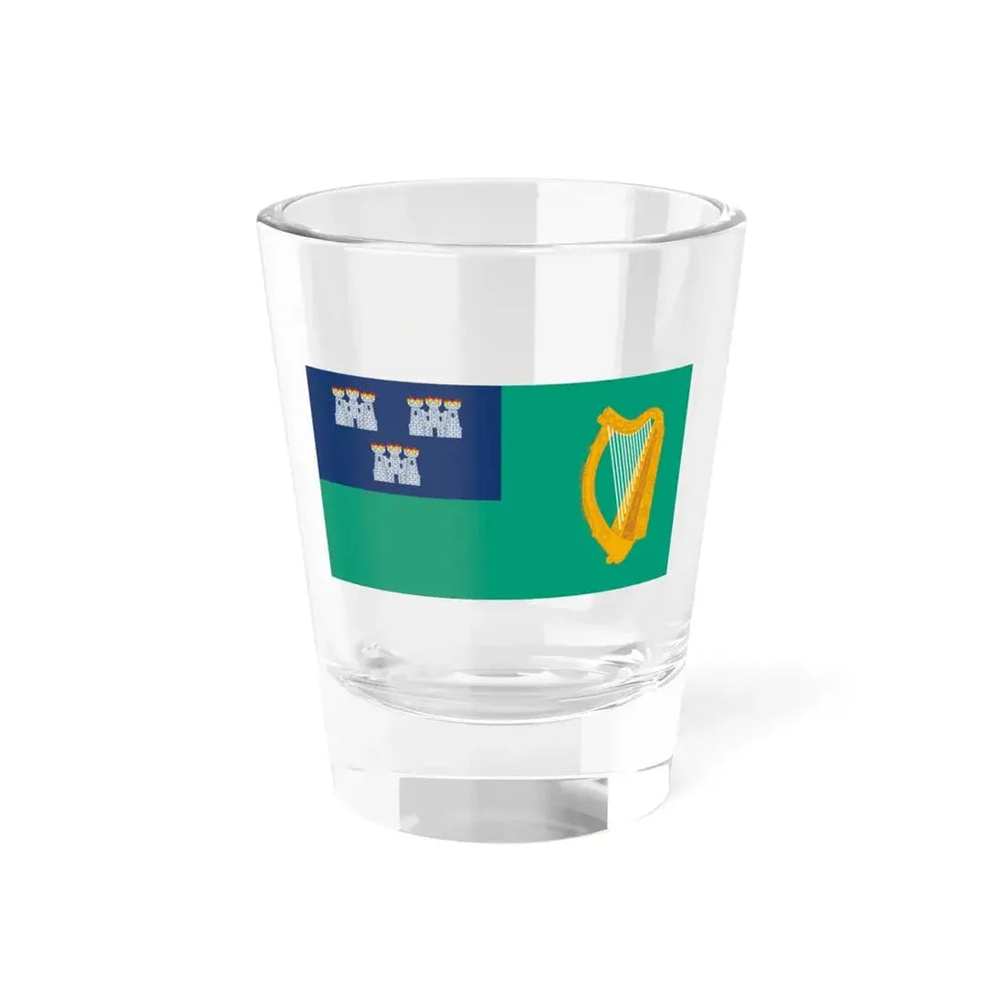 IRL Dublin flag (Ireland) Shot Glass 1.5oz 1.5oz - Go Mug Yourself