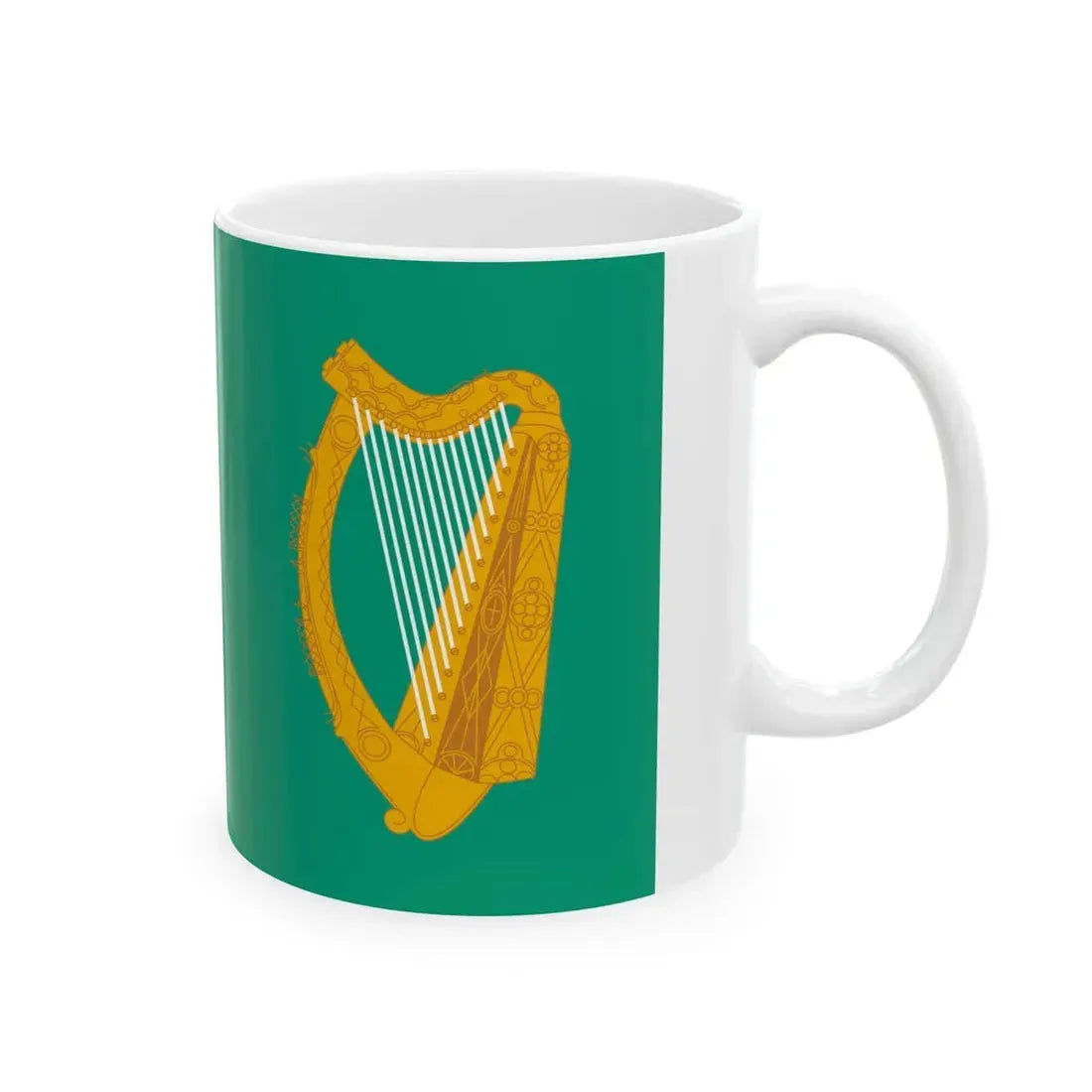 IRL Dublin flag (Ireland) White Coffee Mug - Go Mug Yourself