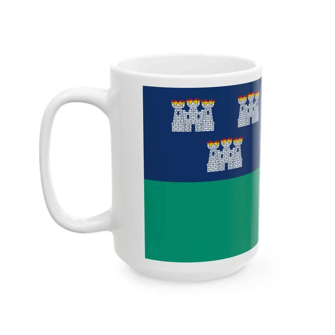 IRL Dublin flag (Ireland) White Coffee Mug - Go Mug Yourself