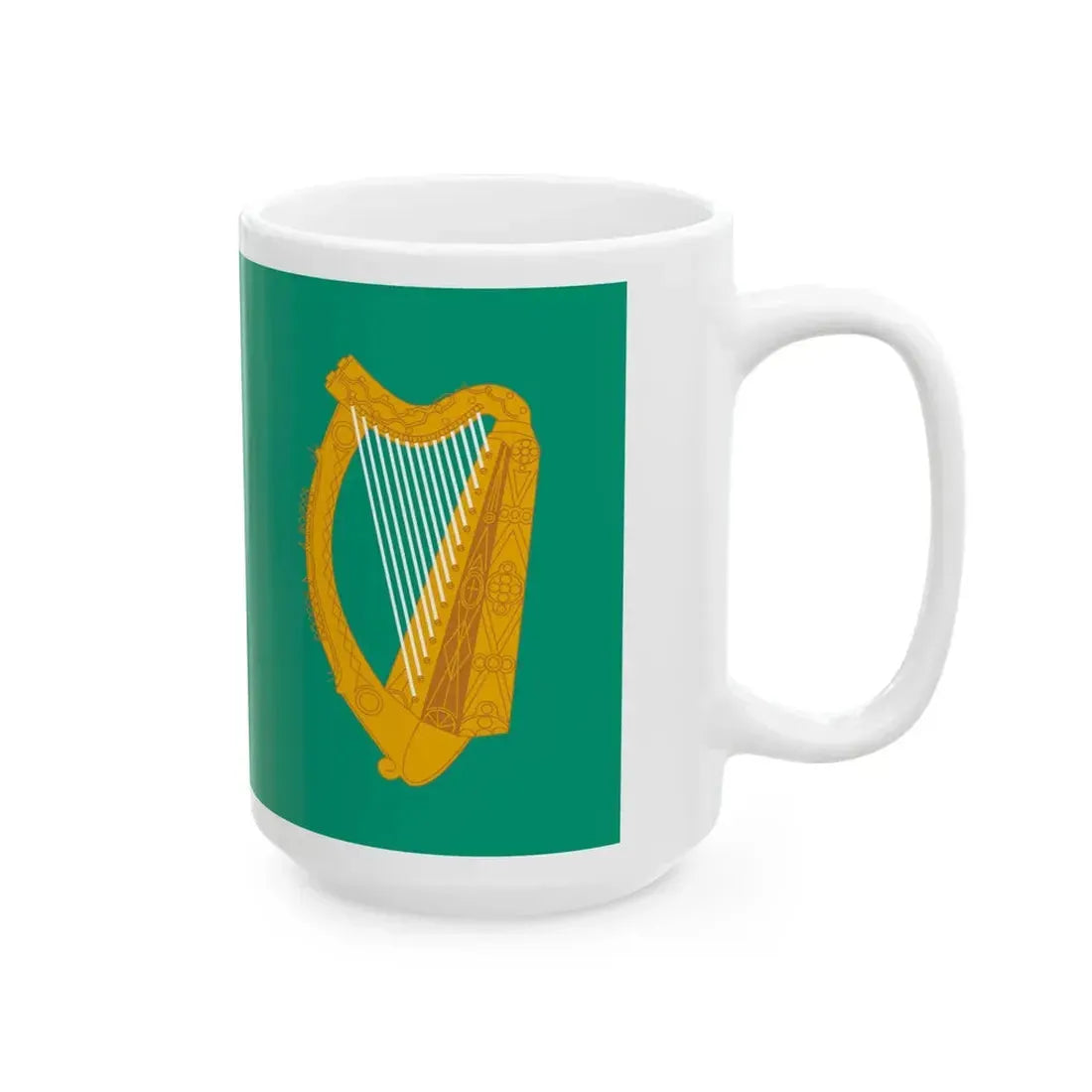 IRL Dublin flag (Ireland) White Coffee Mug - Go Mug Yourself