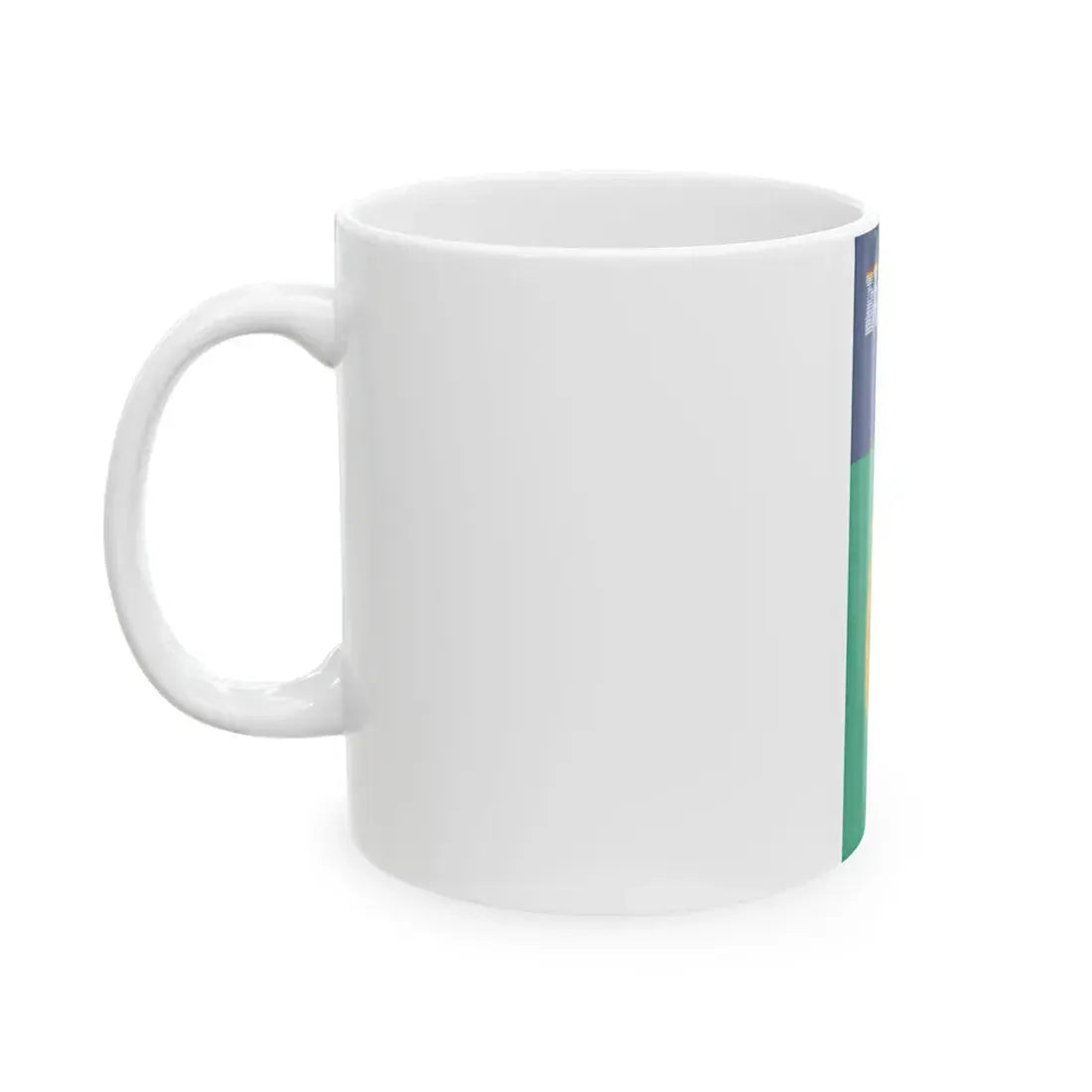 IRL Dublin flag vertical (Ireland) White Coffee Mug - Go Mug Yourself