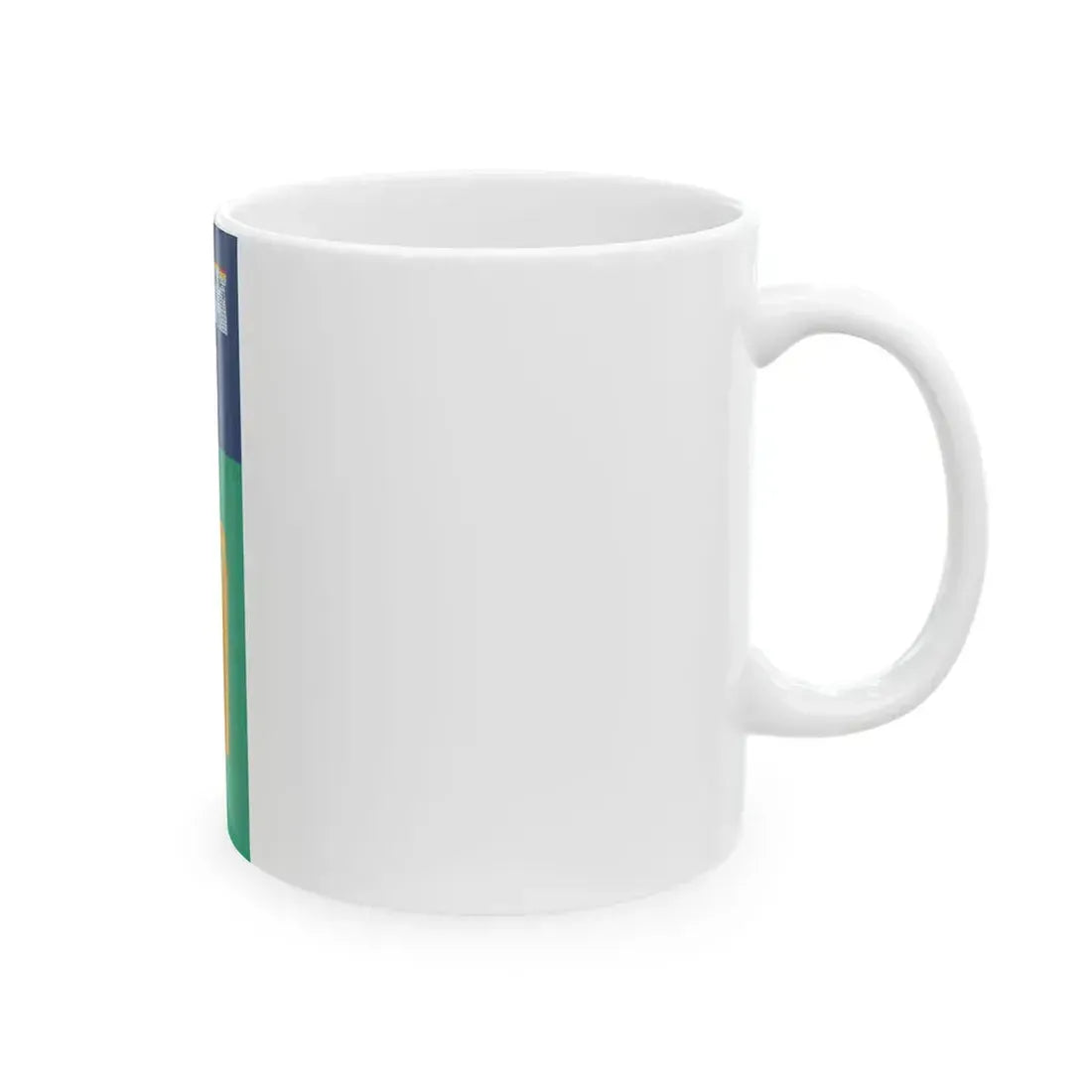 IRL Dublin flag vertical (Ireland) White Coffee Mug - Go Mug Yourself