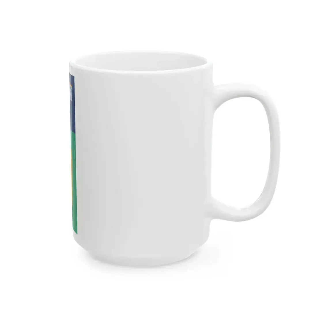IRL Dublin flag vertical (Ireland) White Coffee Mug - Go Mug Yourself