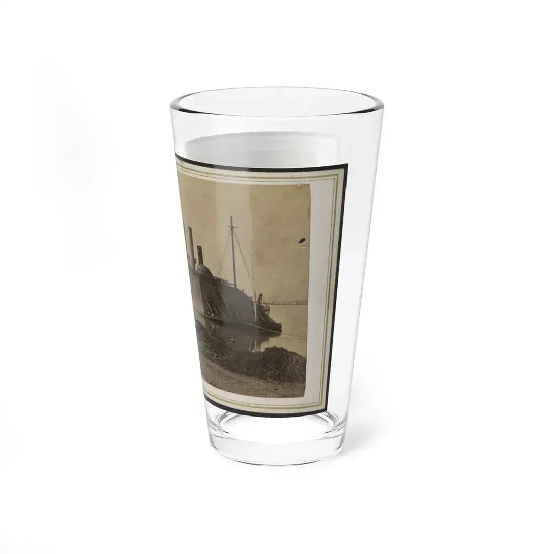 Ironclad Uss Essex At Baton Rouge, Louisiana (U.S. Civil War) Pint Glass 16oz - Go Mug Yourself