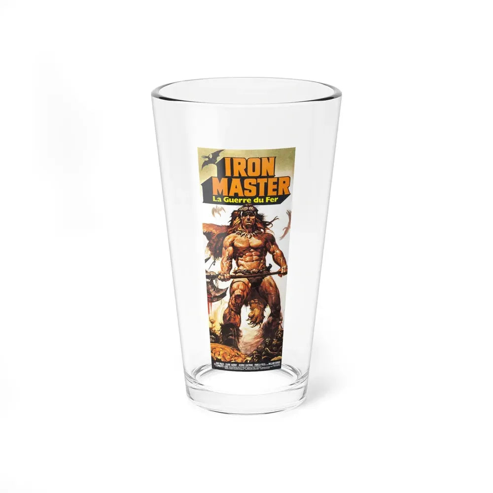 IRONMASTER (FRENCH) 1983 Movie Poster - Pint Glass 16oz 16oz - Go Mug Yourself