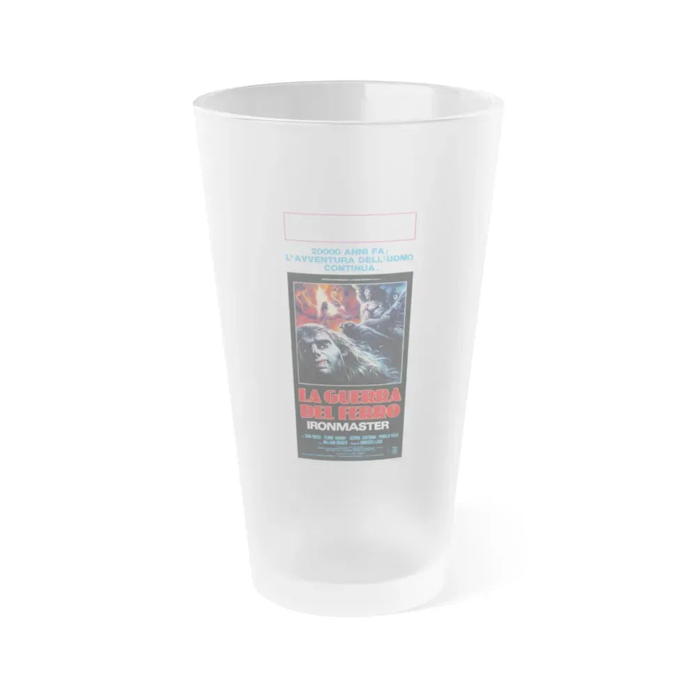 IRONMASTER (ITALIAN) 1983 Movie Poster - Frosted Pint Glass 16oz 16oz Frosted - Go Mug Yourself