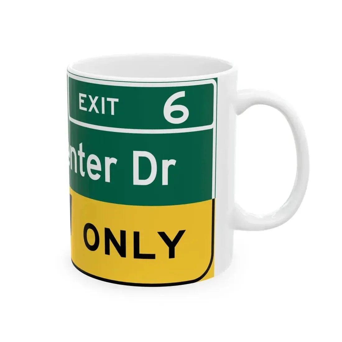 Irvine Center Drive (California) (Road Sign) White Coffee Mug - Go Mug Yourself