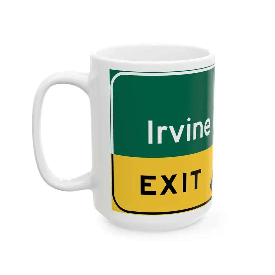 Irvine Center Drive (California) (Road Sign) White Coffee Mug - Go Mug Yourself