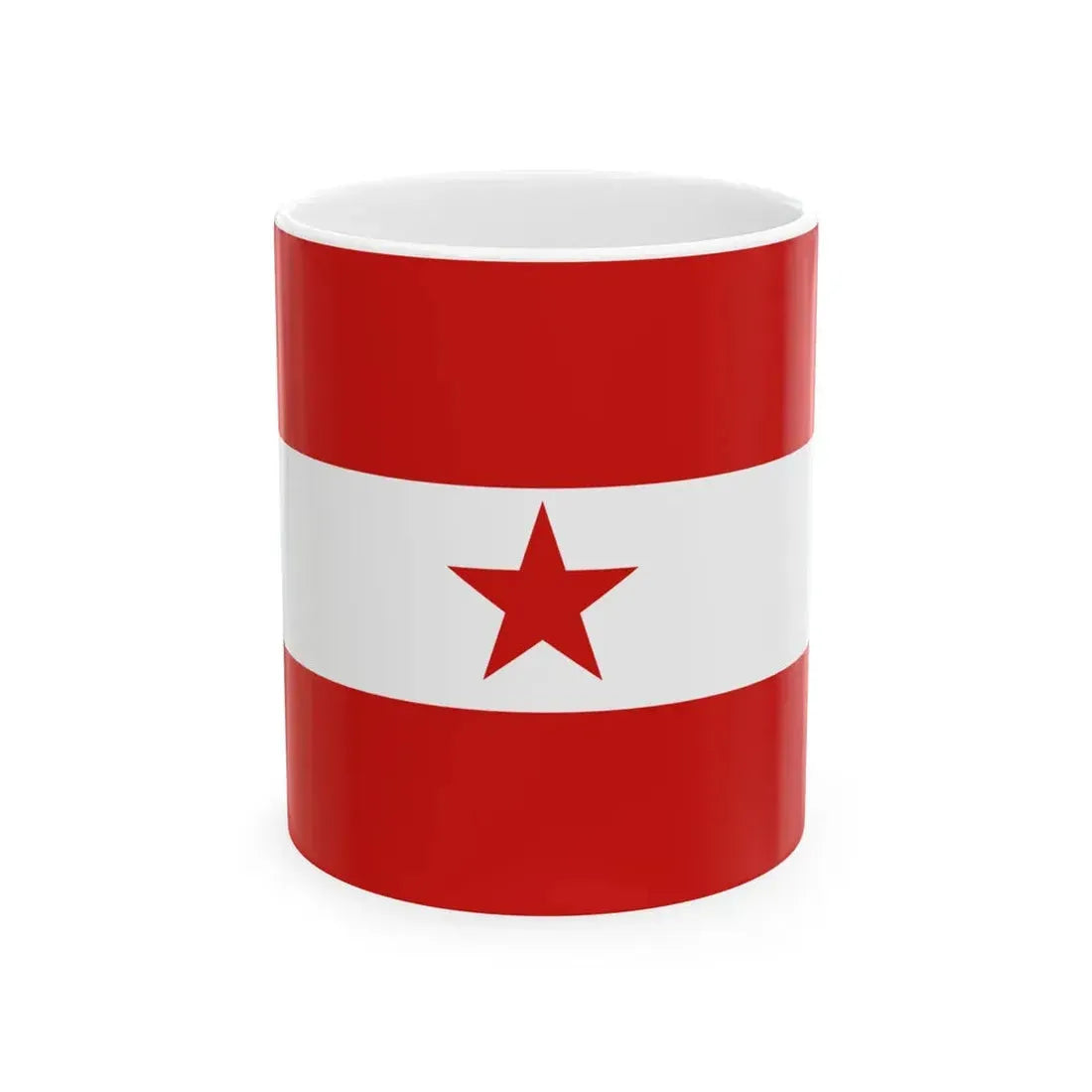 Iskolata karogs (Latvia) White Coffee Mug 11oz - Go Mug Yourself