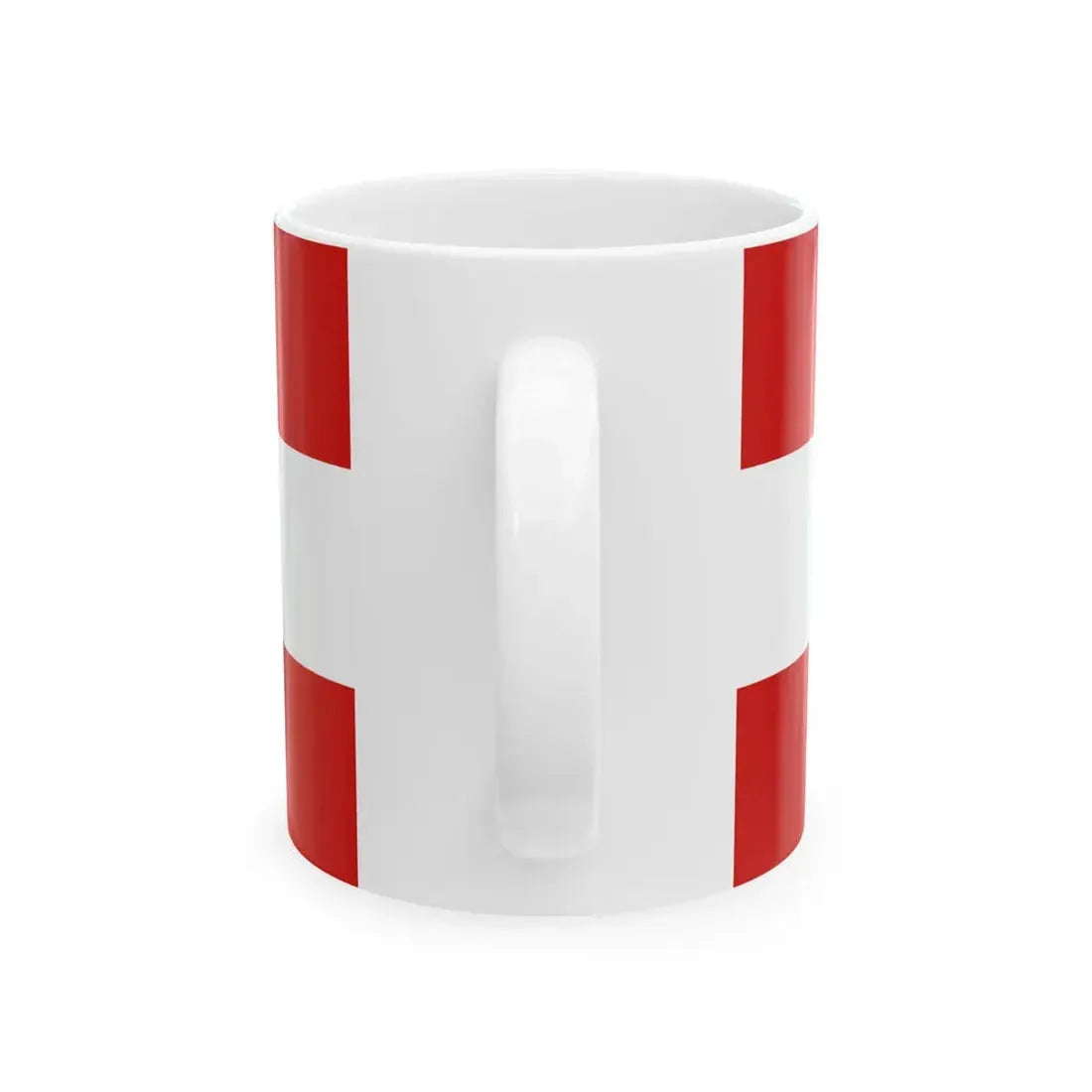 Iskolata karogs (Latvia) White Coffee Mug - Go Mug Yourself
