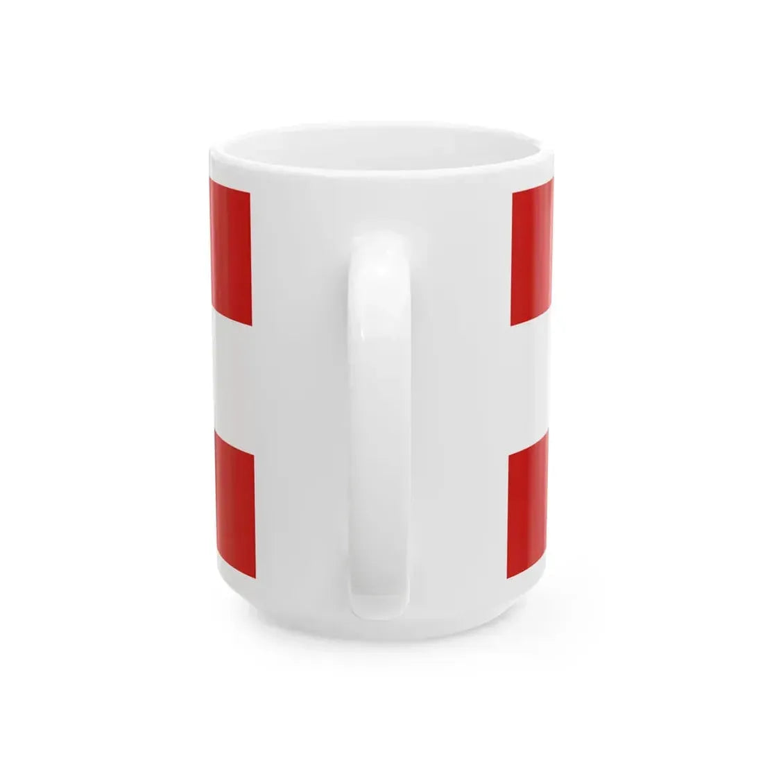 Iskolata karogs (Latvia) White Coffee Mug - Go Mug Yourself