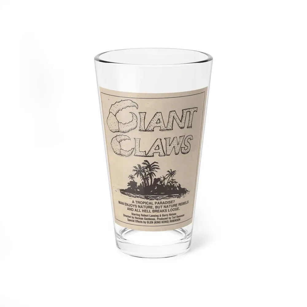 ISLAND CLAWS 1980 Movie Poster - Pint Glass 16oz 16oz - Go Mug Yourself