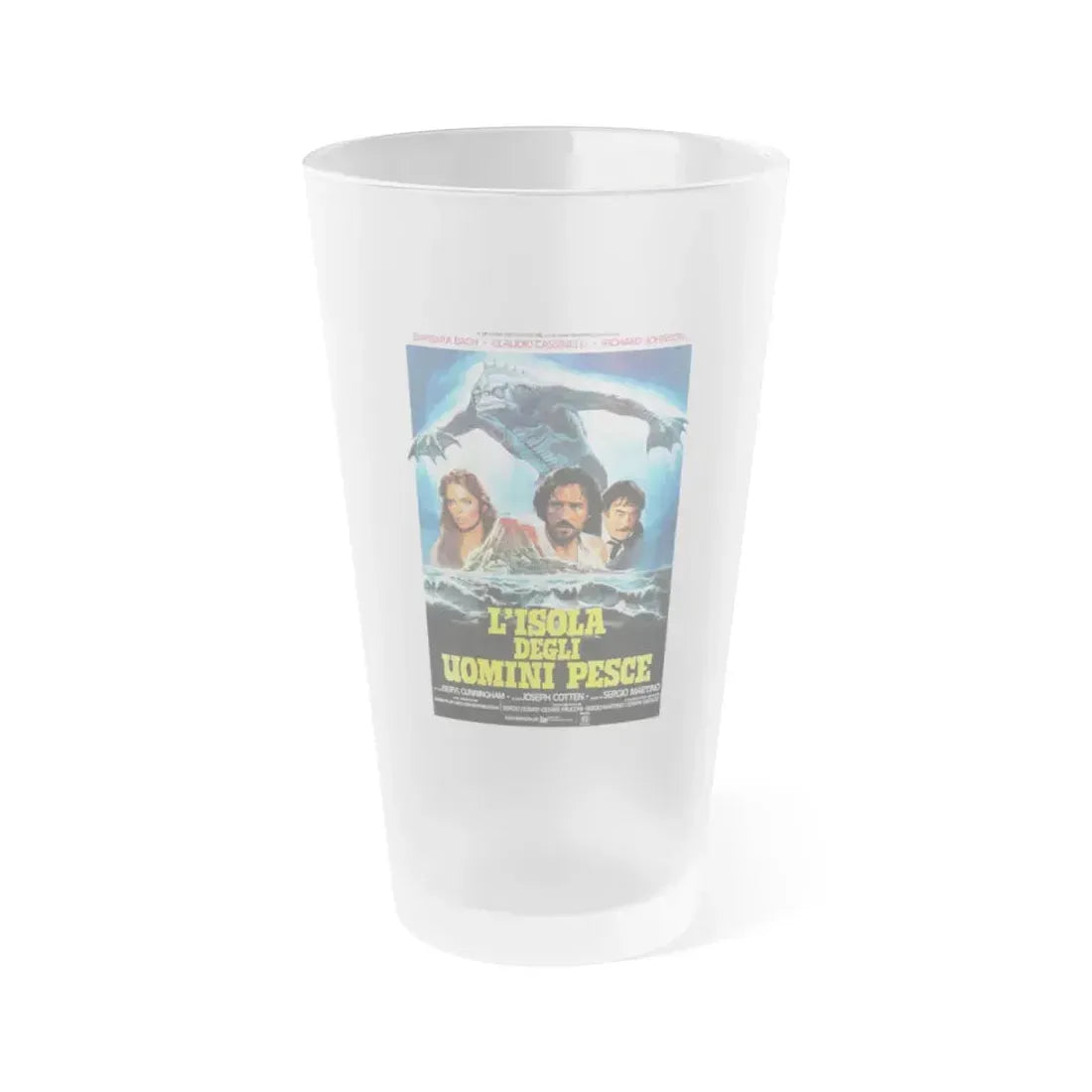 ISLAND OF THE FISHMEN (ITALIAN) 1979 Movie Poster - Frosted Pint Glass 16oz 16oz Frosted - Go Mug Yourself