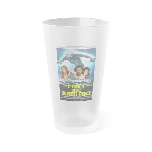 ISLAND OF THE FISHMEN (ITALIAN) 1979 Movie Poster - Frosted Pint Glass 16oz 16oz Frosted - Go Mug Yourself